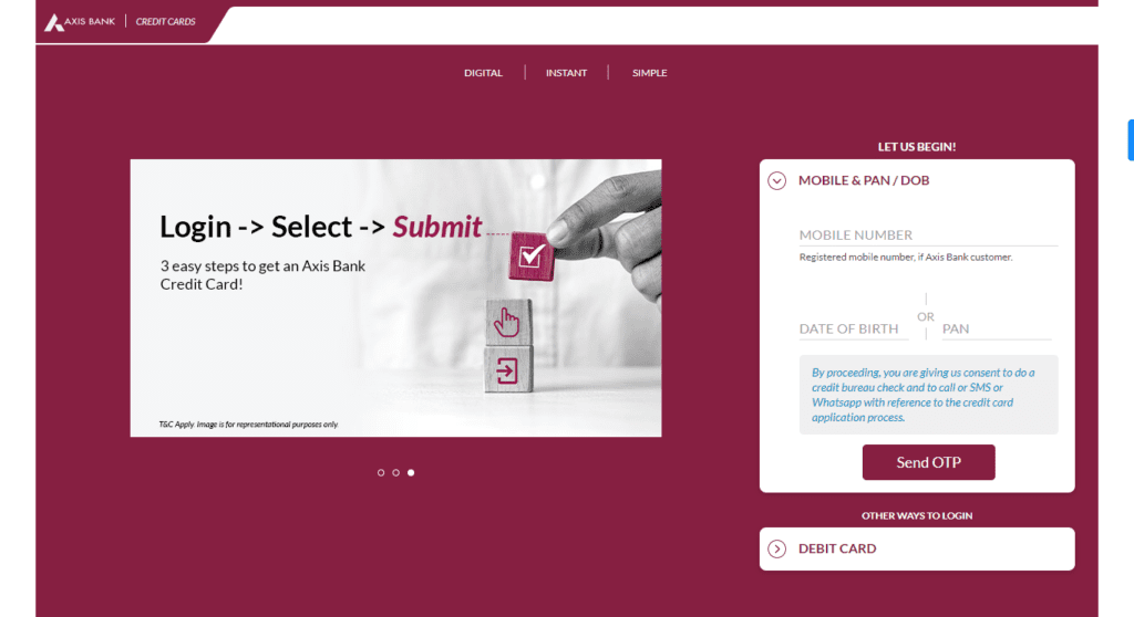 Axis Bank credit card statement