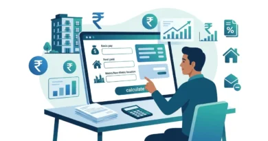 HRA Calculator India banner showing tax exemption calculation under Section 10(13A)